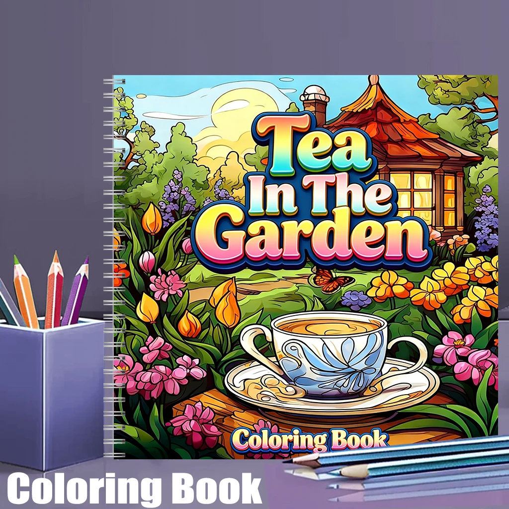 Party Supplies - Tea In The Gardens Coloring Book