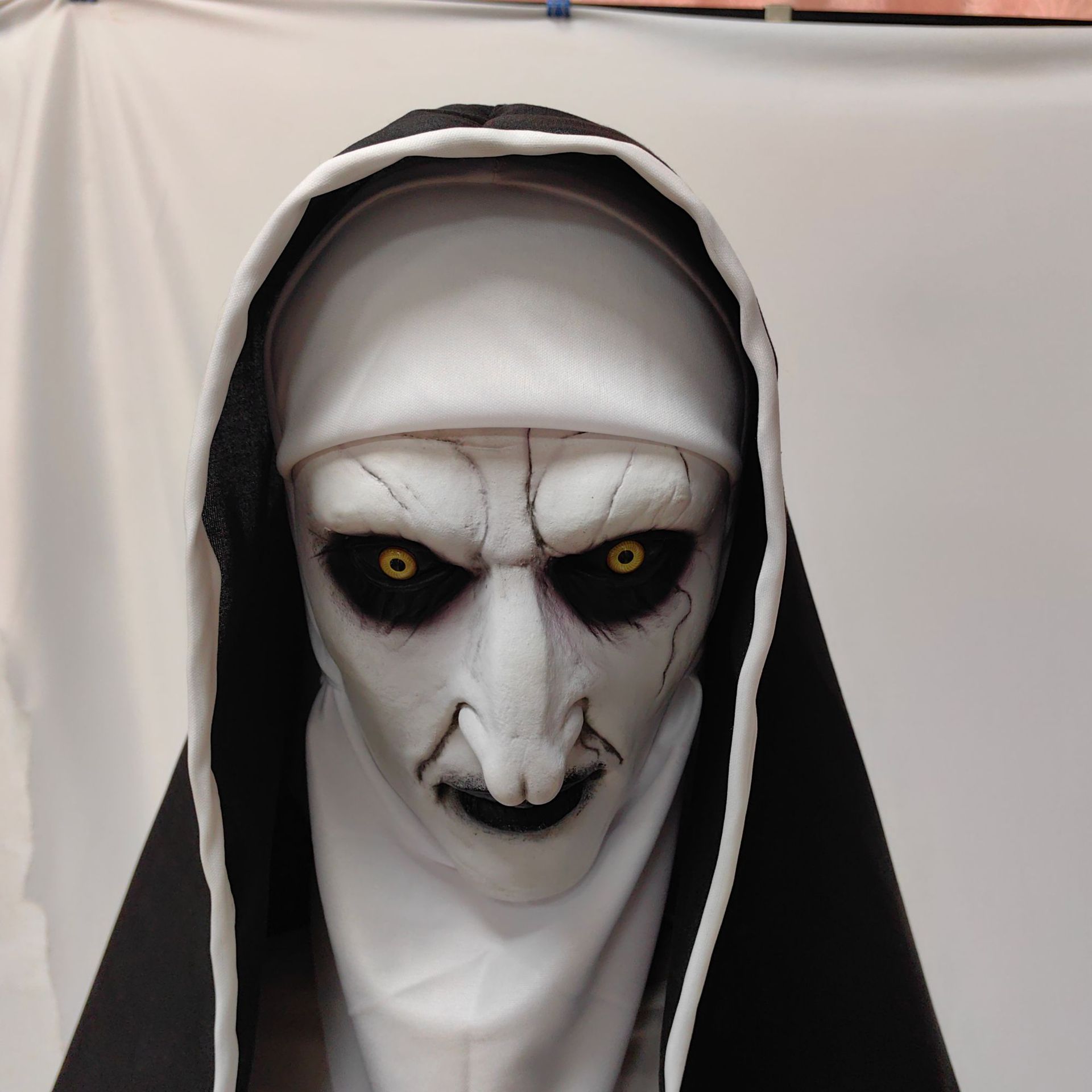 Halloween Scary Nun Mask The C - Led Purge Mask Halloween ulasan dan harga