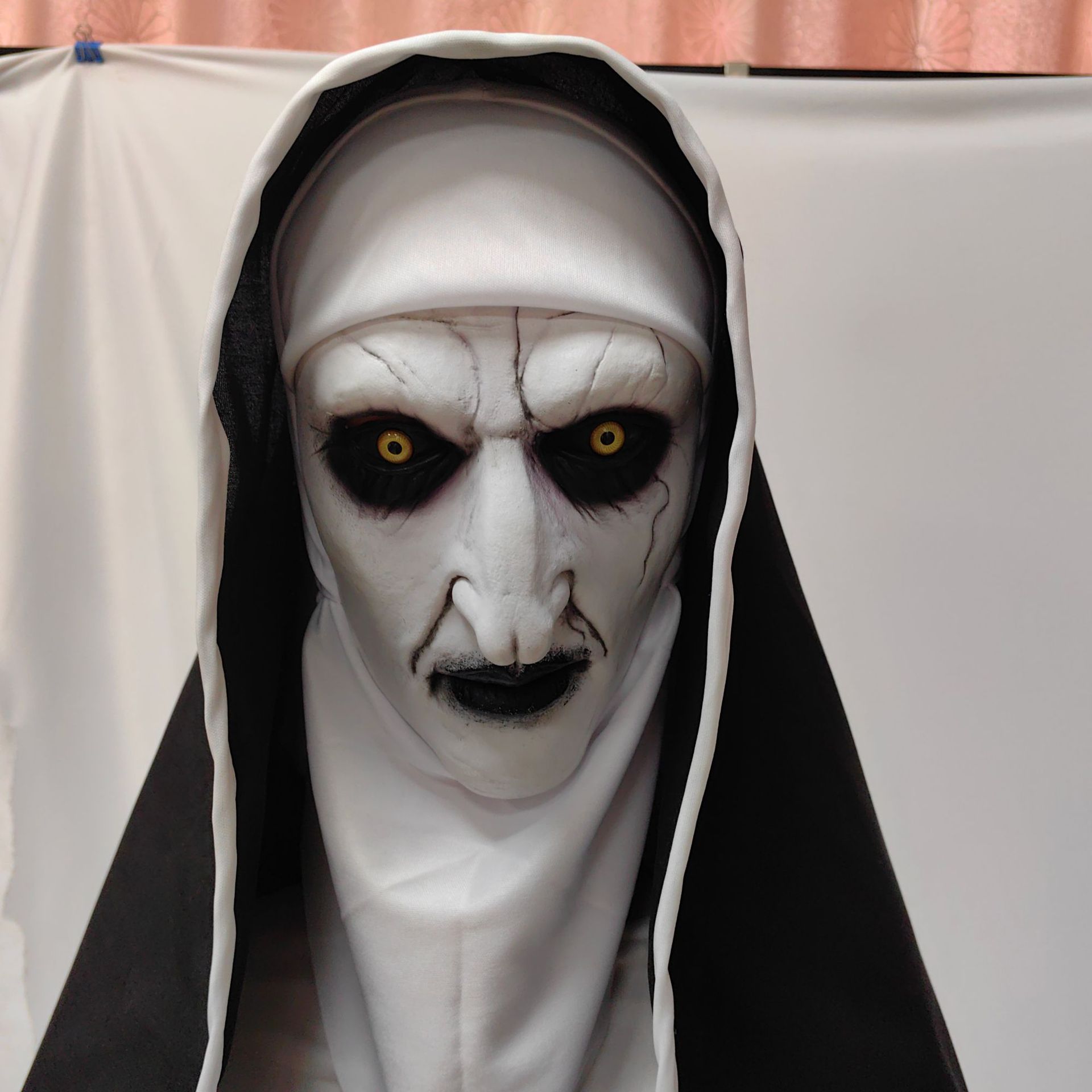 Halloween Scary Nun Mask The C - Led Purge Mask Halloween ulasan dan harga