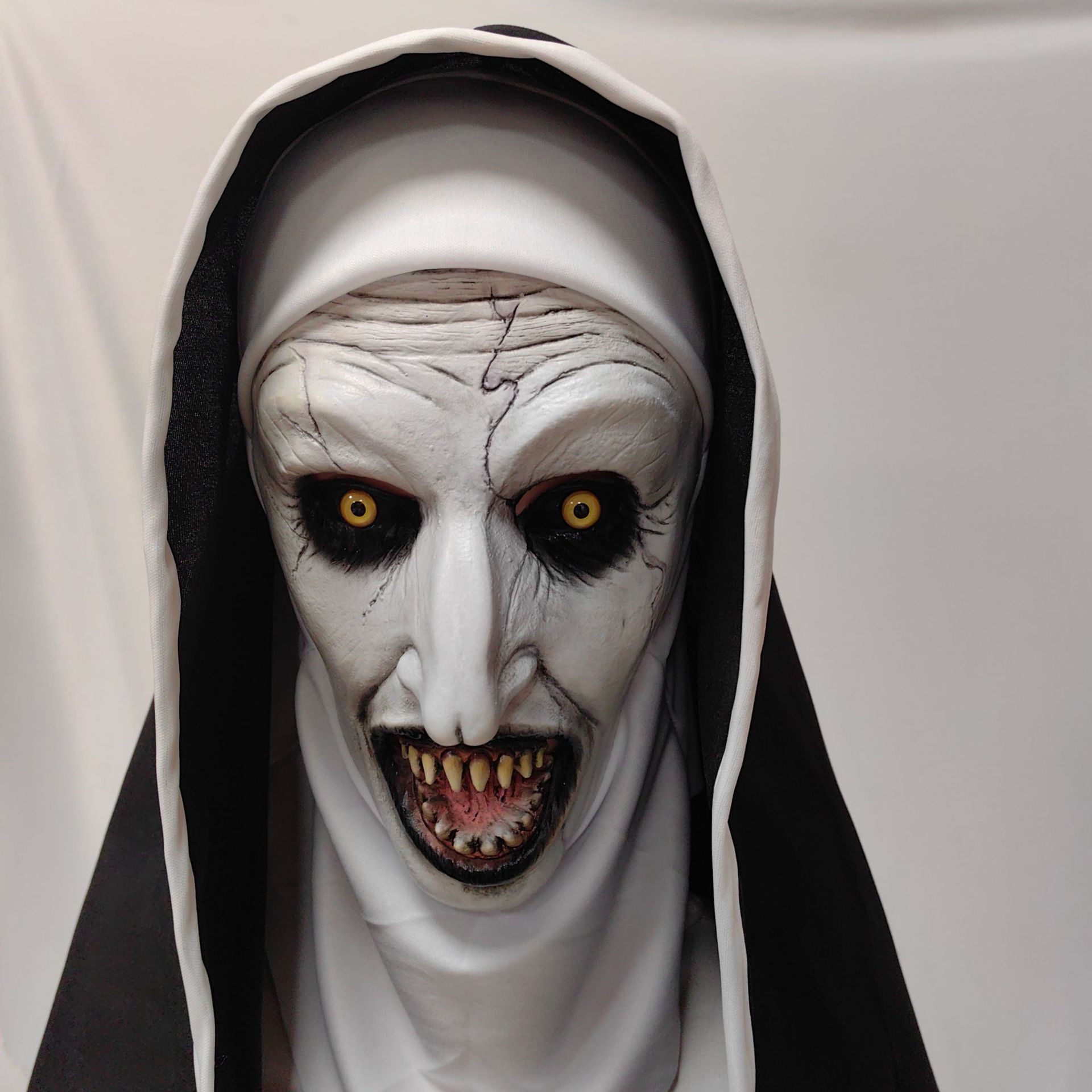 Halloween Scary Nun Mask The C - Led Purge Mask Halloween ulasan dan harga