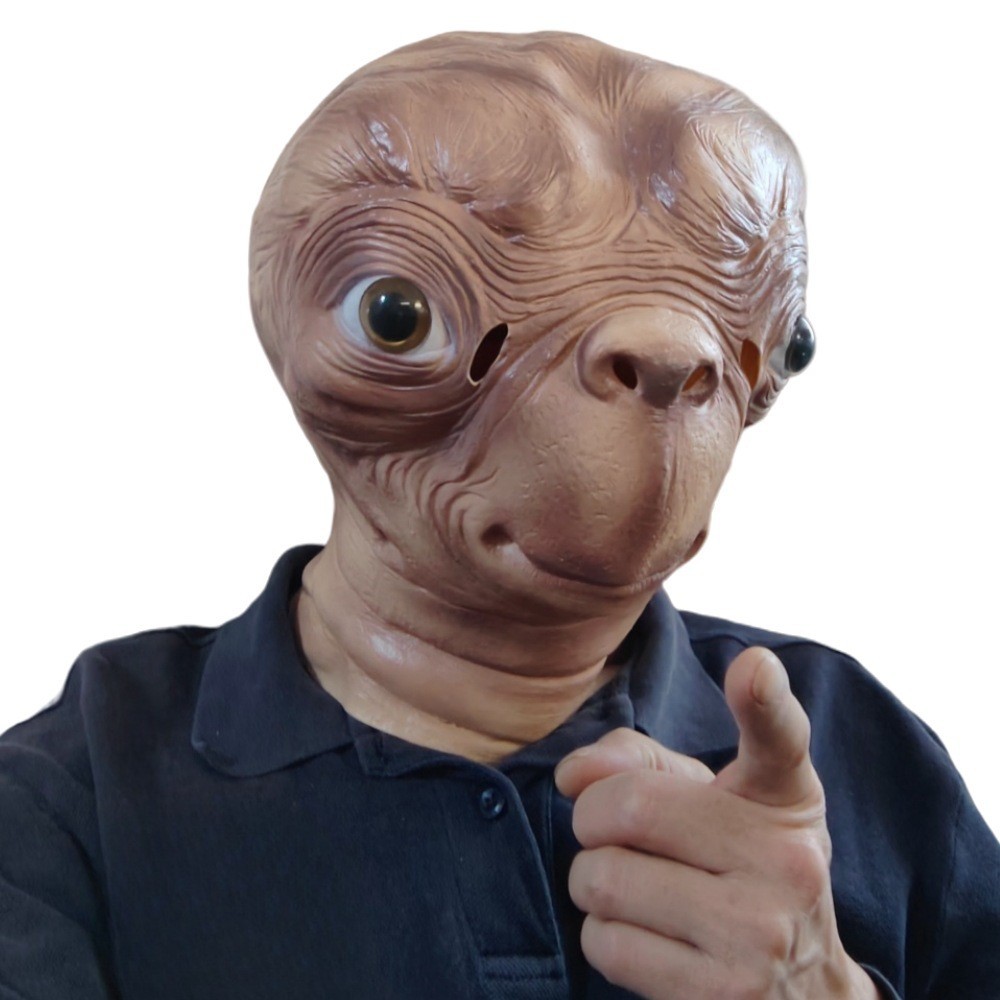 Realistic ET Alien Latex Mask  - Latex Alien Mask Realistic ulasan dan harga