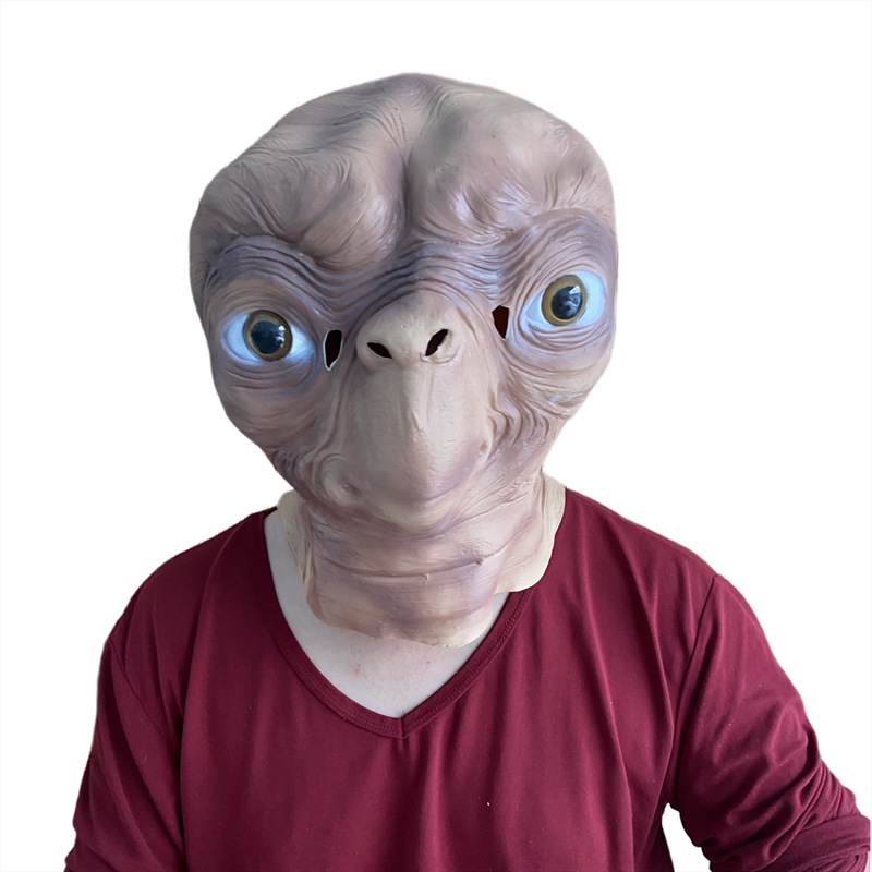 Realistic ET Alien Latex Mask  - Latex Alien Mask Realistic ulasan dan harga