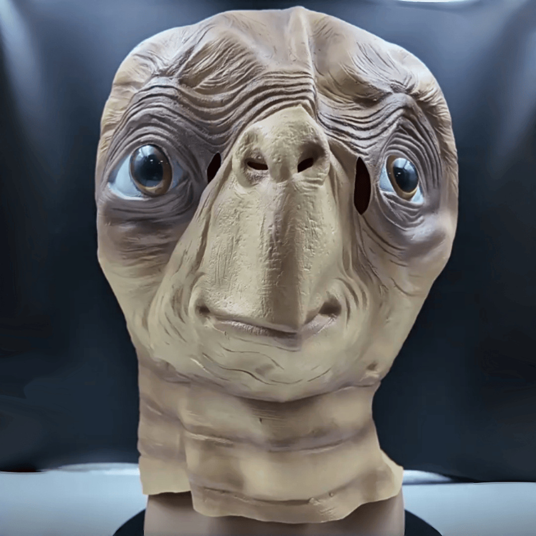 Realistic ET Alien Latex Mask  - Latex Alien Mask Realistic ulasan dan harga