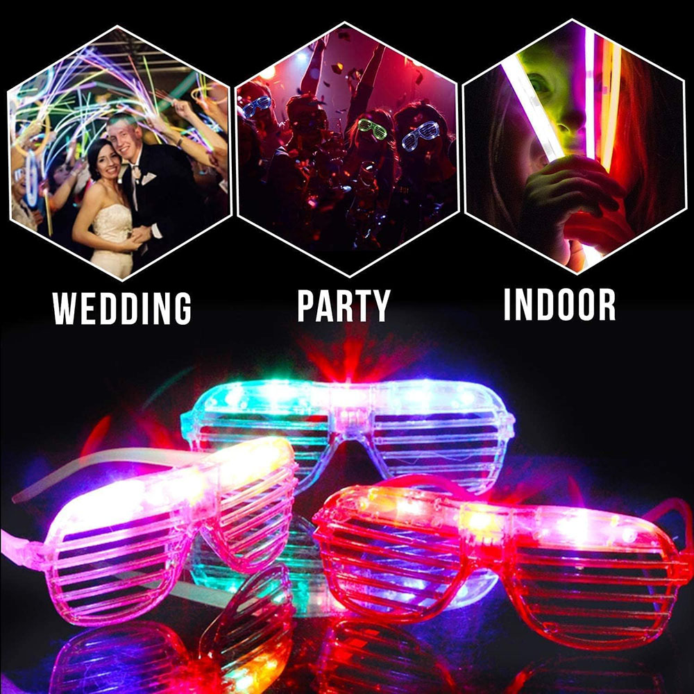 136Pack Glow in The Dark Light - Glow In The Dark Party Glasses ulasan dan harga