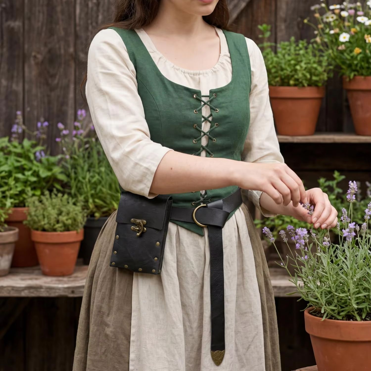 PU Leather Medieval Waist Belt - Costumes ulasan dan harga