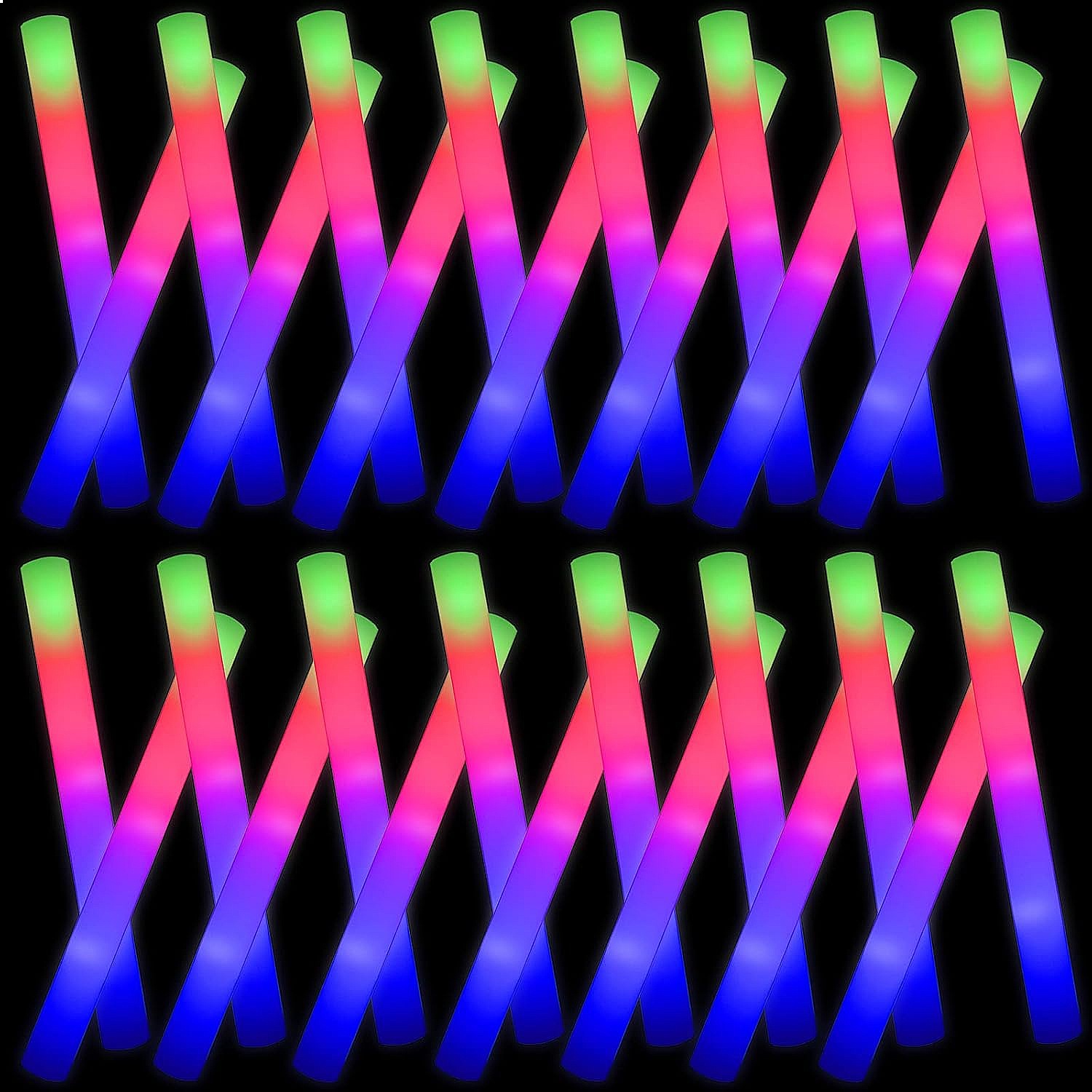Glow Sticks Bulk 102-Pack LED  - Flashing Led Foam Sticks Party ulasan dan harga