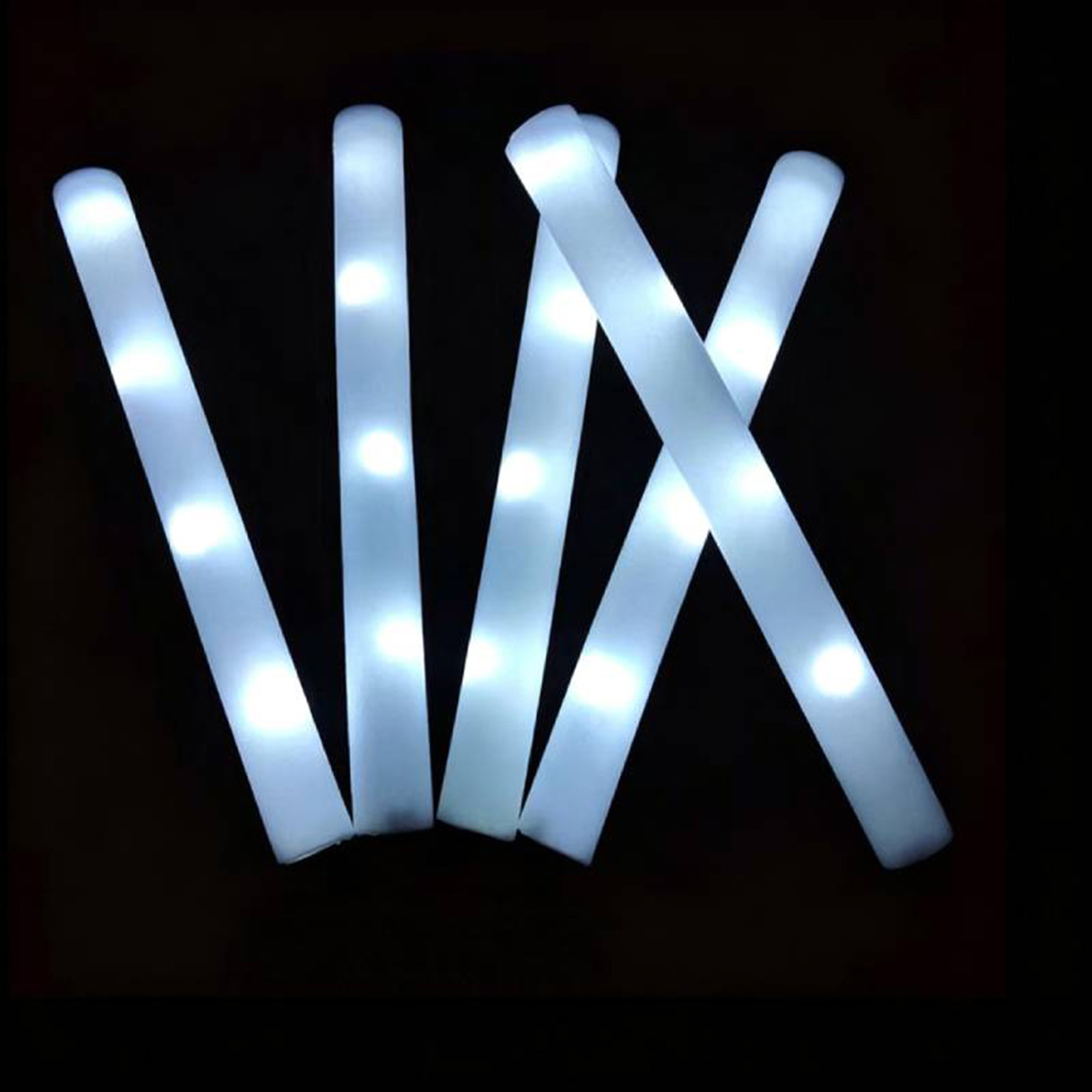 Reusable White Foam LED Glow S - Flashing Led Foam Sticks Party ulasan dan harga